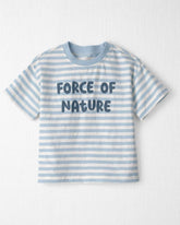 Toddler Organic Cotton 'Force of Nature' Tee in Stripes