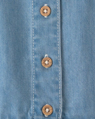 Baby Girl Chambray Tank Top