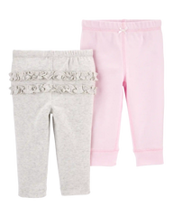 Baby 4-Pack Ruffle-Detail Cotton Pants