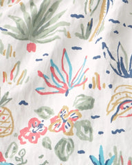 Baby Boy Recycled Swim Trunks in Tropical Paradise