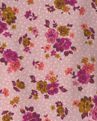 Baby Girl 2-Piece Floral Corduroy Long-Sleeve Dress Set - Pink/Purple