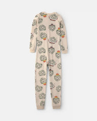 Boys 1-Piece Bears DreamPlush Snug Fit Pajama - Tan