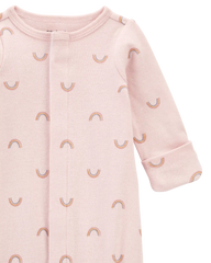 Baby Girl Preemie Rainbow Cotton Sleeper Gown