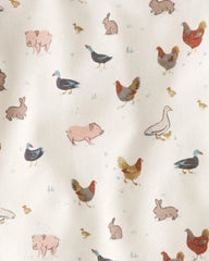 Baby Organic Cotton Pajamas in Farm Friends