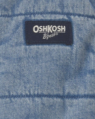 Toddler Boy Denim Vest - Blue/Cream