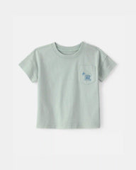 Baby Boy Pocket Tee - Mint Green