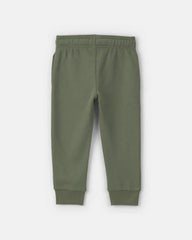 Toddler Boy French Terry Joggers - Olive Green