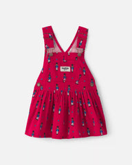 Baby Girl Nutcracker Corduroy Skirtall - Red