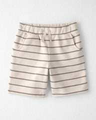 Kids 2-Piece Organic Cotton Top & Short Set in Stripes