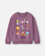 Girls Hello Kitty® Halloween Pullover Sweatshirt - Purple