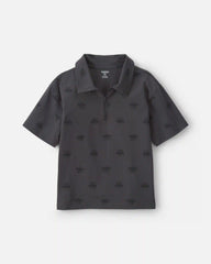 Boys Logo Polo Shirt - Grey