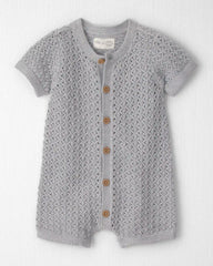 Baby Organic Cotton Sweater Knit Romper