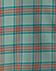 Boys Plaid Long-Sleeve Button-Down Shirt - Green