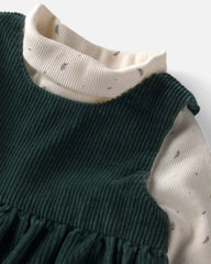 Baby Girl 2-Piece Organic Cotton Corduroy Jumper Set