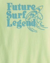 Toddler 'Future Surf Legend' Graphic Tee - Green