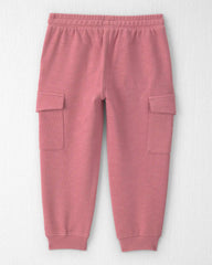 Toddler Girl Organic Cotton French Terry Cargo Pants
