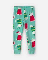 Toddler 2-Piece Christmas DreamPlush Snug Fit Pajama Set - Green