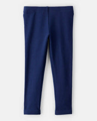Toddler Girl Cotton Stretch Leggings - Navy