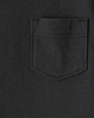 Baby Solid Short-Sleeve Pocket Tee - Black
