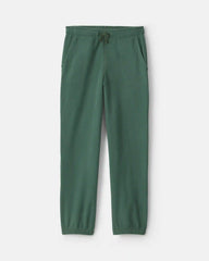 Boys Fleece Joggers - Olive Green