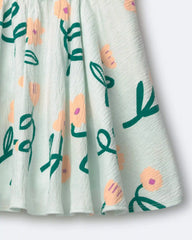 Toddler Girl Avenue Twirl™ Dress in Floral Print - Light Green