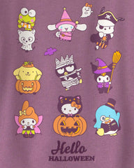Girls Hello Kitty® Halloween Pullover Sweatshirt - Purple
