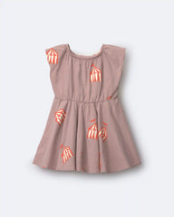 Toddler Girl Avenue Twirl™ Dress in Big Top Print - Mauve