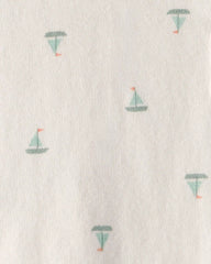 Baby 2-Piece Sailboat Sweater Top & Short Set - Ivory