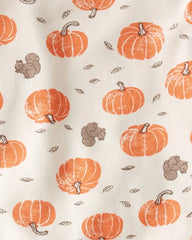 Baby 2-Piece Organic Cotton Pajamas in Harvest Pumpkins
