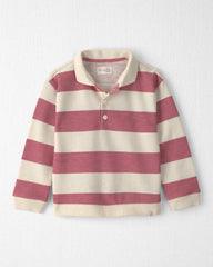 Toddler Girl Organic Cotton French Terry Rugby Polo