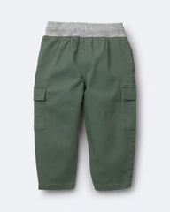 Toddler Boy Cargo Pant - Olive/Heather Grey