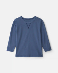 Boys Long-Sleeve T-Shirt - Navy Blue