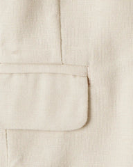 Baby Linen Blazer Made with Organic Cotton - Khaki