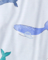 Baby Whale PurelySoft 2-Way Zip Sleep & Play Pajamas - Blue