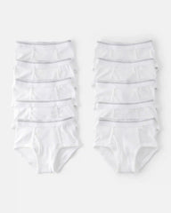 Toddler Boy 10-Pack Brief Underwear - White