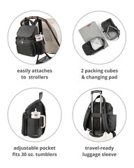 Forma Next Backpack Diaper Bag - Black