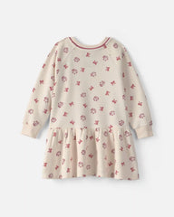 Toddler Girl Disney© Long-Sleeve Dress - Cream