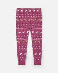 Toddler 2-Piece Fair Isle Christmas PurelySoft™ Snug Fit Pajama Set - Burgundy