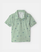 Boys Golf Active Polo Shirt - Green
