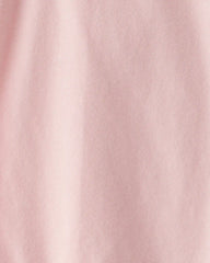 Baby Scalloped Collar Long-Sleeve Bodysuit - Pink
