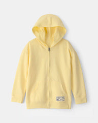 Boys 2-Piece French Terry Hoodie & Pant Set - Yellow/Grey