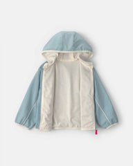 Toddler Girl Heart Zip-Up Hoodie - Blue