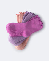 Toddler Girl 3-Pack Crew Socks - Purple/Pink