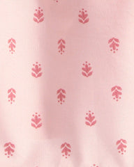 Baby Girl 3-Piece Flutter Sleeve Outfit Set - Pink