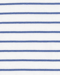 Kid Striped Short-Sleeve Fashion Top - Navy
