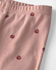 Baby Girl 2-Piece Organic Cotton Pajamas in Apples