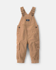 Baby Boy Cargo Overalls - Khaki