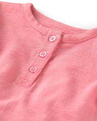Baby Girl Flutter-Sleeve Romper Made with Organic Cotton