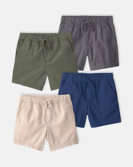 Toddler Boy 4-Pack Canvas Shorts