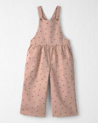 Toddler Girl Organic Cotton Twill Wide Leg Overalls